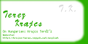 terez krajcs business card